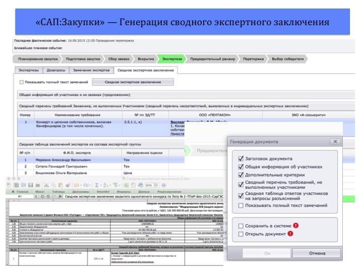 Генерация сводного экспертного заключения